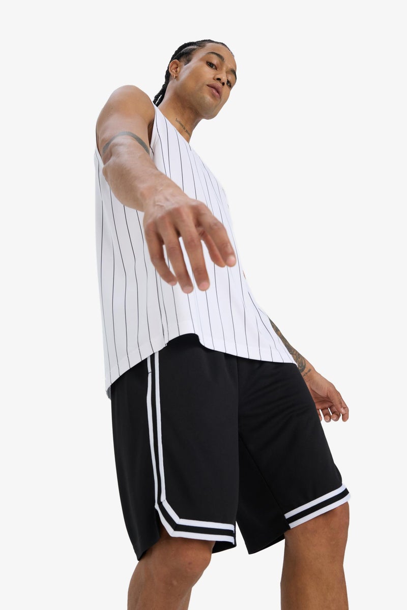 DeFacto Black Man DeFactoFit Fast Drying Standard Fit Sports Heavy Fabric Shorts Casual - Image 4